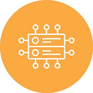 Devre kartı simgesi. basit biçim