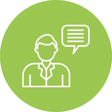 İş adamı simgesinin vektör illüstrasyonu