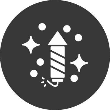 Bir roket simgesinin vektör çizimi