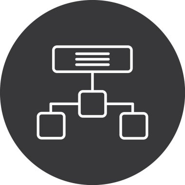 Web ve mobil uygulama tasarımınız için arka planda izole edilmiş hiyerarşi simgesi vektörü logo kavramı