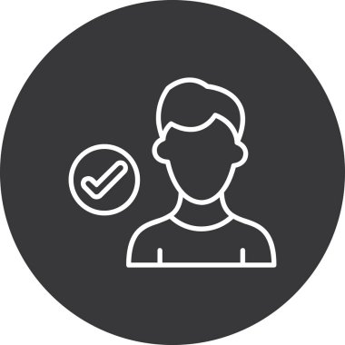 İnsan simgesinin vektör illüstrasyonu