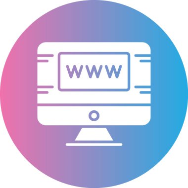 Web sayfası simgesi, vektör tasarımı
