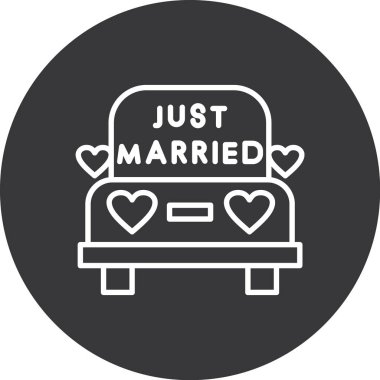 Evlilik çizgisi simgesi