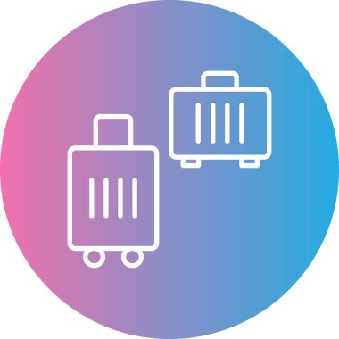 Havaalanı simgesinin vektör illüstrasyonu