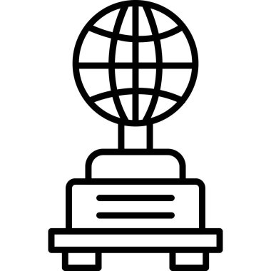 Küre. Web simgesi basit tasarım