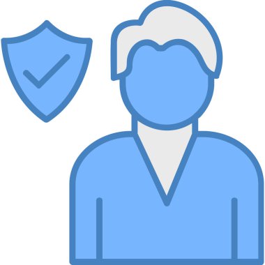 avatar. Web simgesi basit illüstrasyon