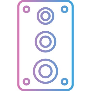 Tek bir izole müzik simgesinin vektör çizimi