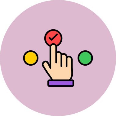 Simgeye tıklayın, vektör illüstrasyonu