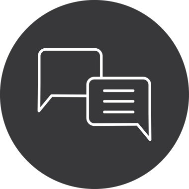 Konuşma baloncukları ikon vektör çizimi