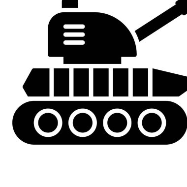 Tank ikonu vektör illüstrasyonu