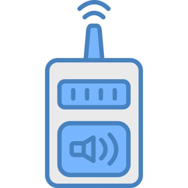 kablosuz radyo oynatıcı vektör çizgisi simgesi, g