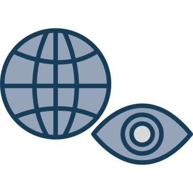 Göz simgesi vektör illüstrasyonu