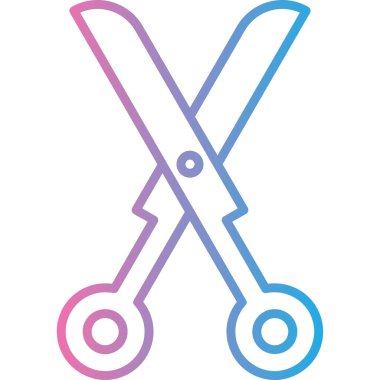 makas simgesi vektör illüstrasyonu