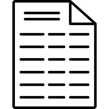 Belge. Web simgesi basit illüstrasyon