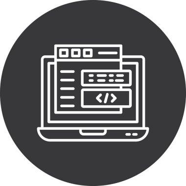 Web simgesi vektör illüstrasyonu