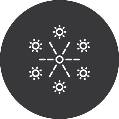 Kar Tanesi vektör simgesi, modern biçim