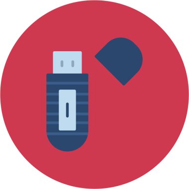 usb flash disk simgesinin vektör çizimi