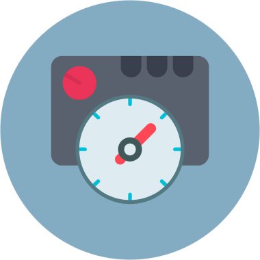 pusula düz vektör simgesi