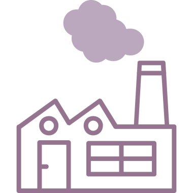 Fabrika oluşturma vektör simgesi