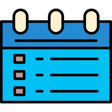 Takvim simgesi, vektör çizimi