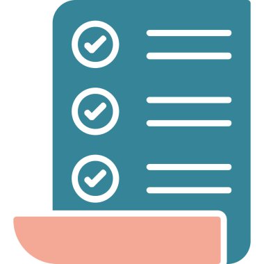 liste simgesi, vektör illüstrasyonu