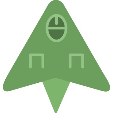 Roket. Web simgesi basit illüstrasyon