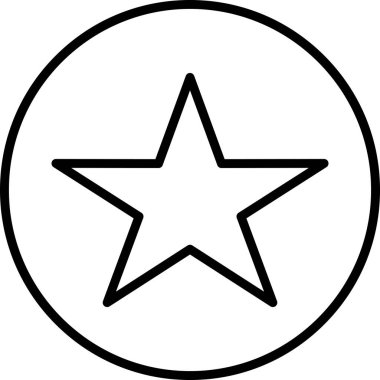 Yıldız Vektörü Simgesi illüstrasyonu