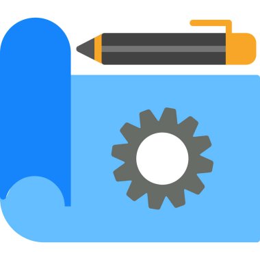 Kalem. Web simgesi basit illüstrasyon