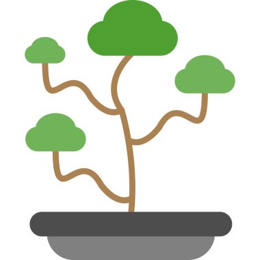 Ağaç. Web simgesi basit illüstrasyon