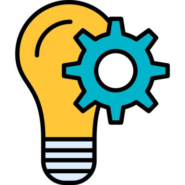 Ampul Simgesi, Vektör illüstrasyonu