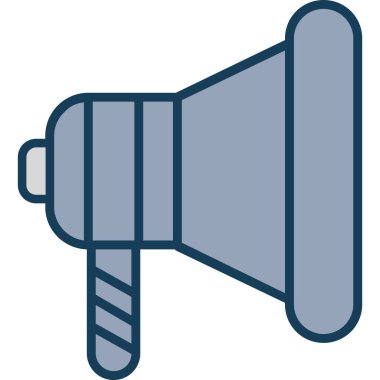 megafon vektör simgesi, modern biçim