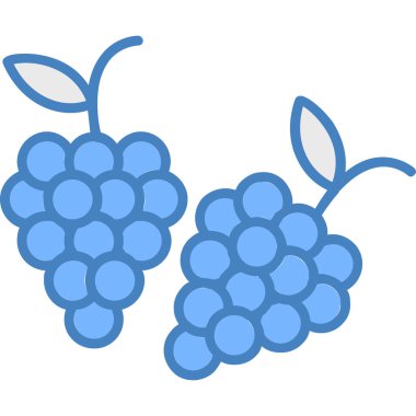 Üzüm. Web simgesi basit illüstrasyon