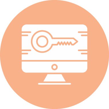 Modern bilgisayar simgesinin vektör illüstrasyonu