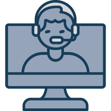 Online eğitim. Basit resimleme