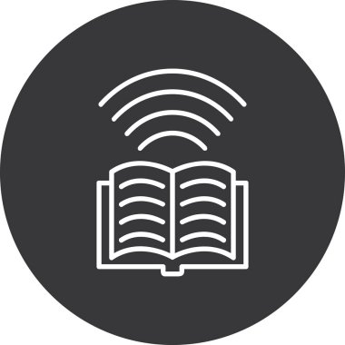 kitap simgesi, vektör illüstrasyonu