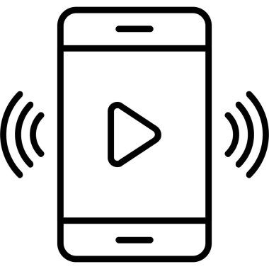 Akıllı telefon. Web simgesi basit illüstrasyon