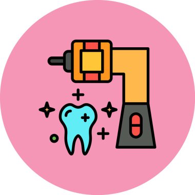 Diş sağlığı ikonu, modern tasarım illüstrasyonu