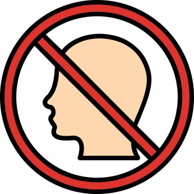 no sign icon, vector illustration