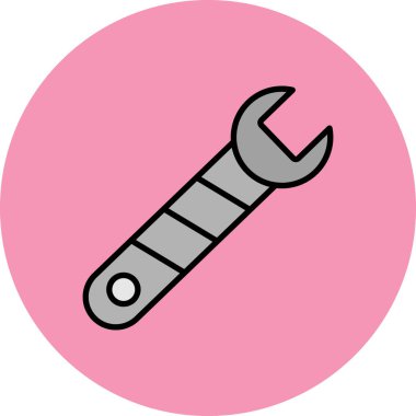 Tornavida simgesi, vektör illüstrasyonu