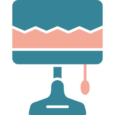 Boya silindiri ikonu. vektör illüstrasyonu