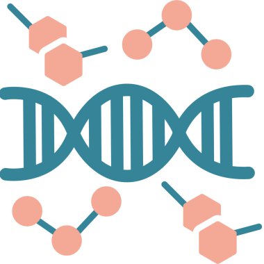 DNA simgesi vektör illüstrasyonu