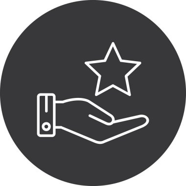 Beyaz arkaplanda izole edilmiş yıldız simgesi vektörü