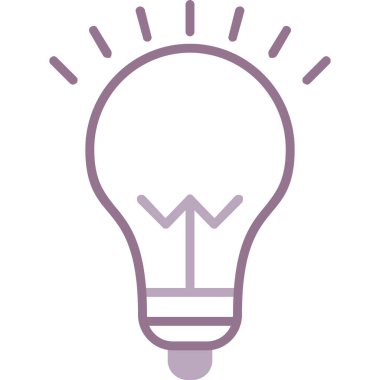 Ampul. Web simgesi basit tasarım