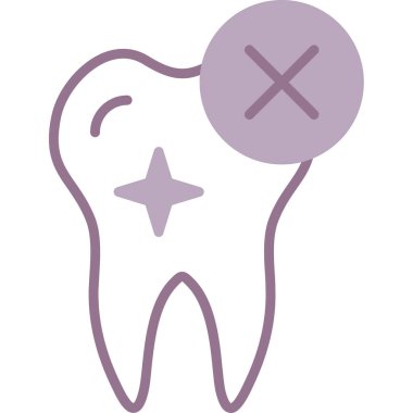 Diş bakımı modern simgesi, vektör illüstrasyonu