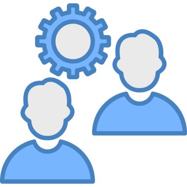 Takım çalışması. Basit illüstrasyon