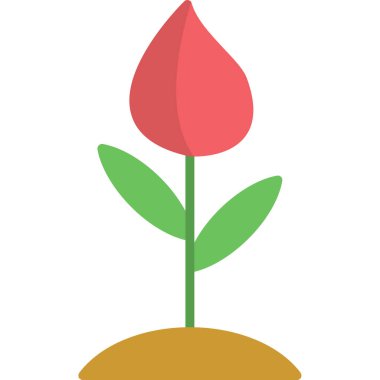 Çiçek ikonu. Web için çiçek vektör simgelerinin basit çizimi