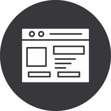 Moda düz biçimli tarayıcı simgesi