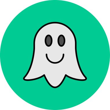 hayalet simgesi vektör illüstrasyonu