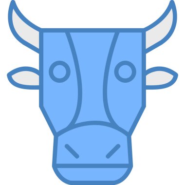 Hayvan bufalo simgesi ile doldurulmuş - taslak biçimi