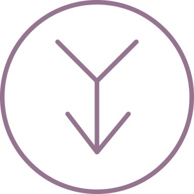 saat zaman simgesi ana hat biçiminde